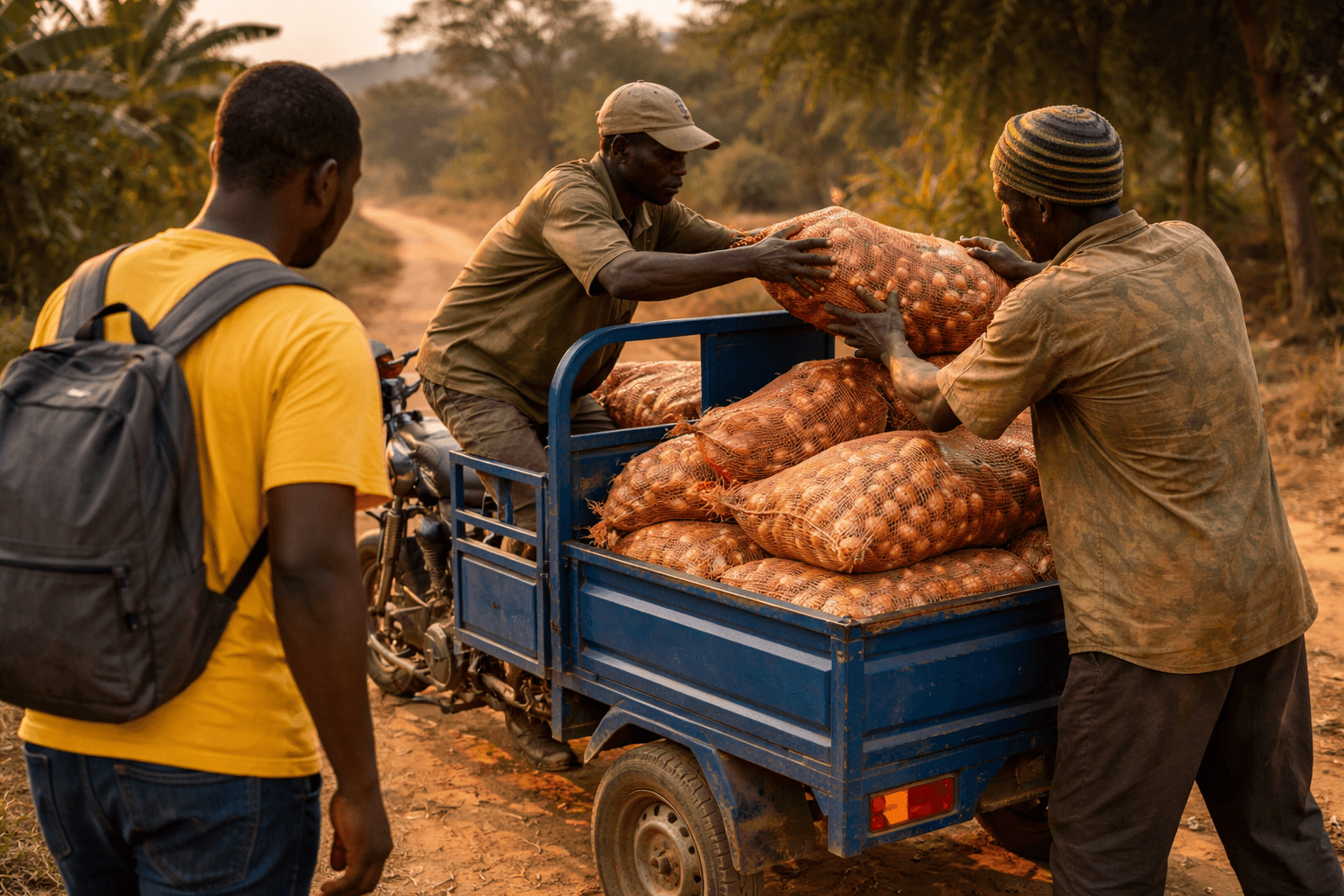 Logistics and transport support in a rural commerce setting